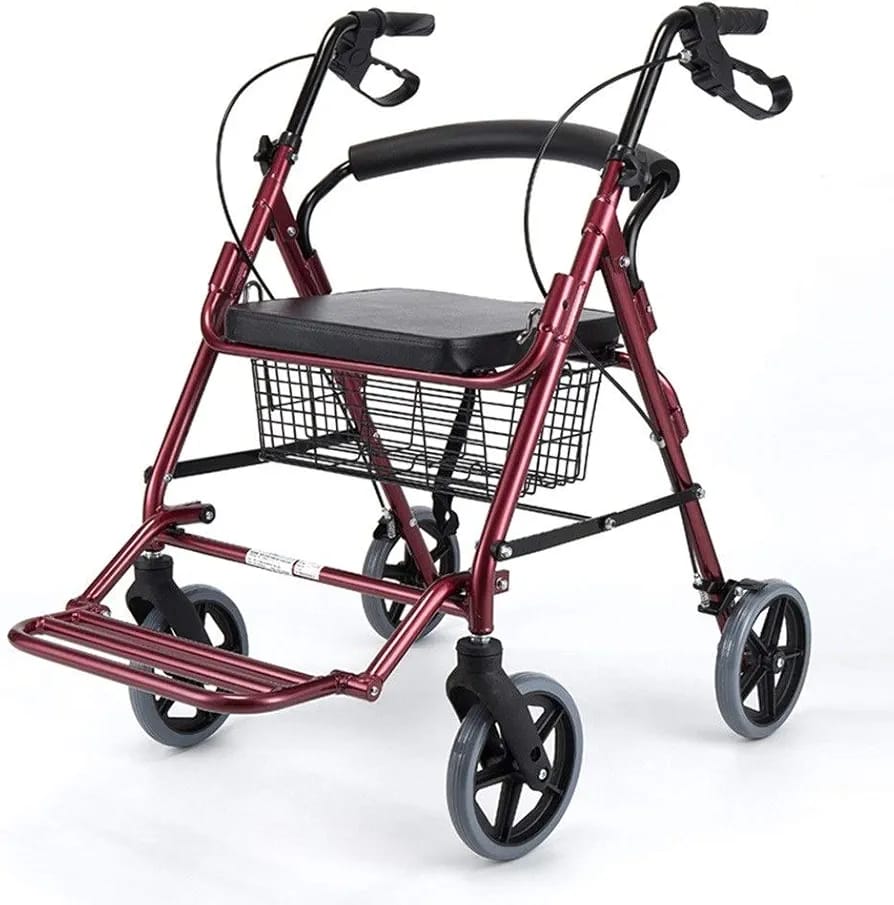 X2 Rollator Walker – Lightweight, Folding, With Basket & Seat