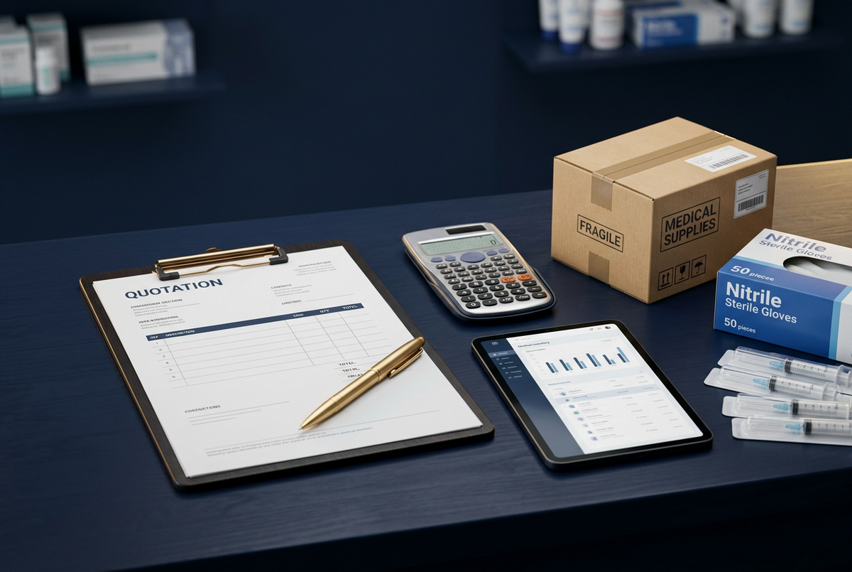 MedyMar quote desk — quotation, pricing and documentation for medical supplies