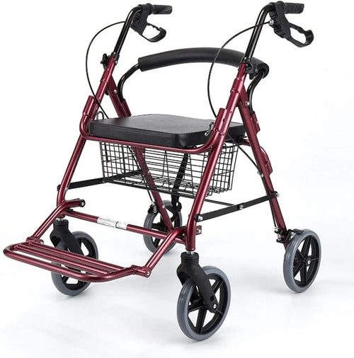 X2 Rollator Walker – Lightweight, Folding, With Basket & Seat